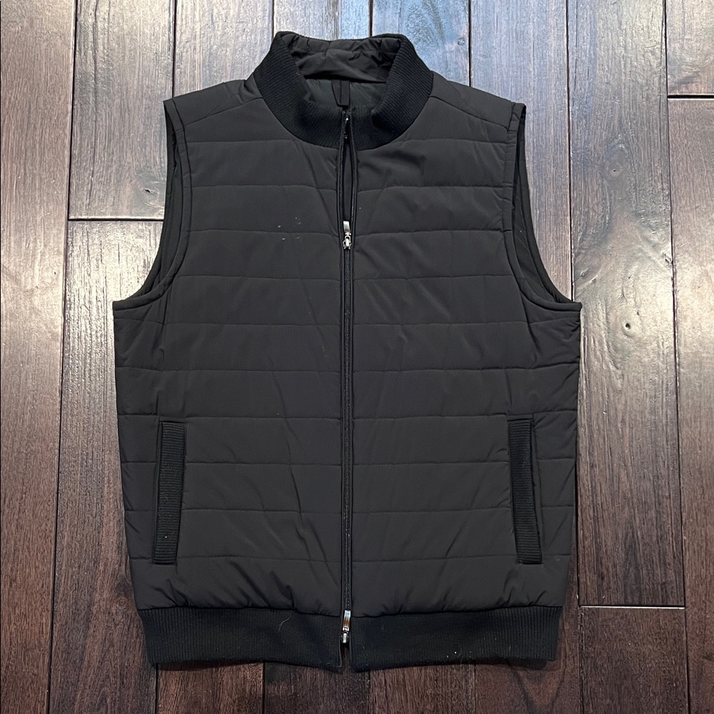 Robert Barakett Black Quilted Vest